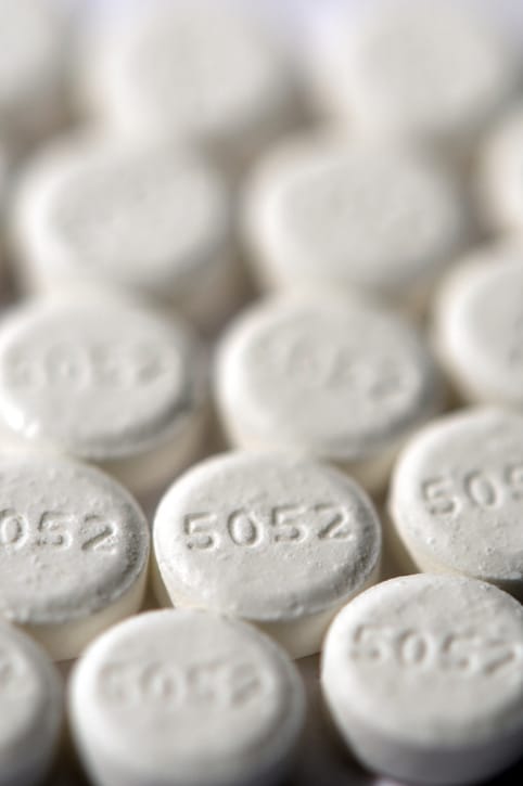 Photo shows a close up shot of prednisone tablets/Getty Images